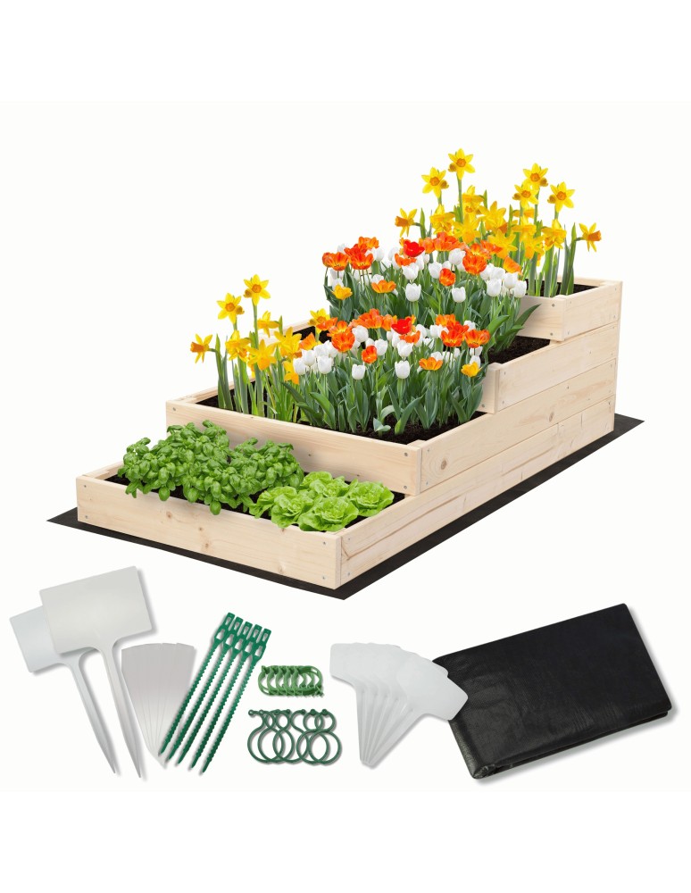 Ogród - Skrzynia na warzywa warzywniak grządka drewniana 60x120 GRATISY EKO - product MODO24.PL 1