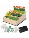 Skrzynia na warzywa warzywnik IMPREGNOWANY 90x120 GRATISY WYSOKA ECO