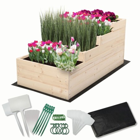 Skrzynia na warzywa warzywnik IMPREGNOWANY 60x120 GRATISY WYSOKA ECO