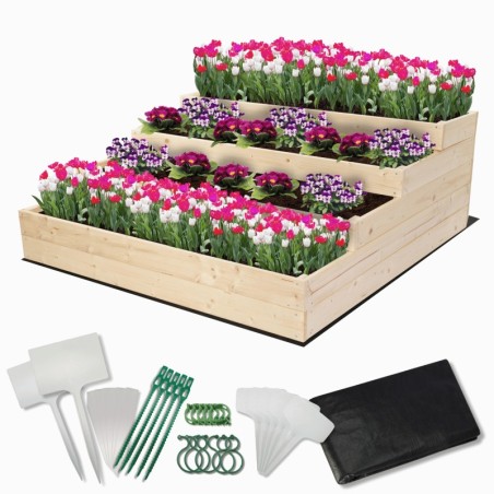 Skrzynie na warzywa warzywniak donica IMPREGNOWANY 120x120 GRATISY EKO