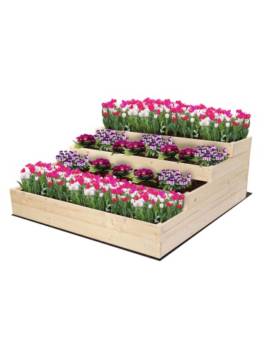 Skrzynie na warzywa warzywniak donica IMPREGNOWANY 120x120 GRATISY EKO - product 2