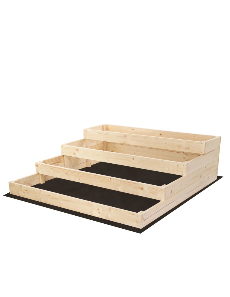 Dom i ogród - Skrzynia na warzywa warzywniak grządka IMPREGNOWANY 120x120 GRATISY EKO - product MODO24.PL 3