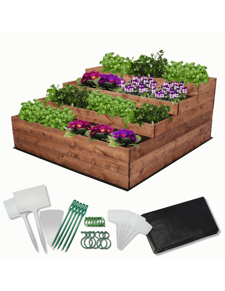 Dom i ogród - Skrzynia na warzywa warzywnik IMPREGNOWANY 120x120 GRATISY WYSOKA ECO - produkt MODO24.PL 1