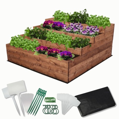 Skrzynia na warzywa warzywnik IMPREGNOWANY 120x120 GRATISY WYSOKA ECO