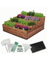 Skrzynia na warzywa warzywnik IMPREGNOWANY 120x120 GRATISY WYSOKA ECO