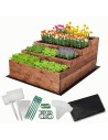 Skrzynia na warzywa warzywnik IMPREGNOWANY 90x120 GRATISY WYSOKA ECO