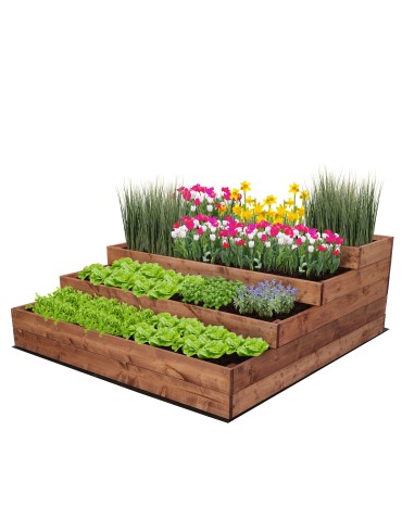 Skrzynie na warzywa warzywniak donica IMPREGNOWANY 120x120 GRATISY EKO - product 2