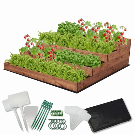 Skrzynia na warzywa warzywniak grządka IMPREGNOWANY 120x120 GRATISY EKO