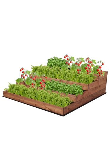 Skrzynia na warzywa warzywniak grządka IMPREGNOWANY 120x120 GRATISY EKO - product 2