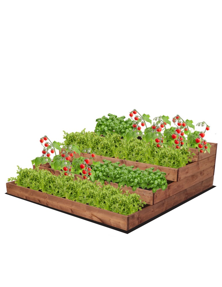 Dom i ogród - Skrzynia na warzywa warzywniak grządka IMPREGNOWANY 120x120 GRATISY EKO - product MODO24.PL 2
