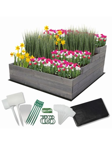 Skrzynia na warzywa warzywnik IMPREGNOWANY 120x120 GRATISY WYSOKA ECO