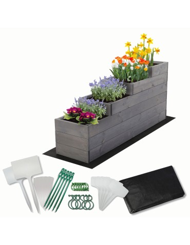 Skrzynia na warzywa warzywnik IMPREGNOWANY 30x120 GRATISY WYSOKA ECO