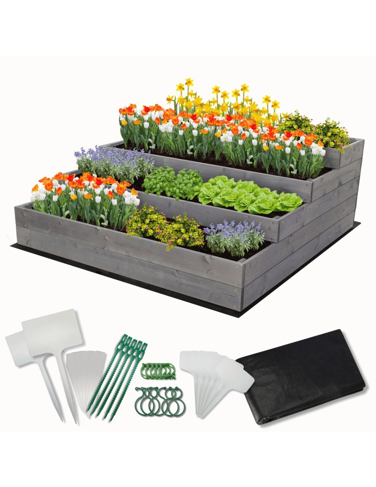 Dom i ogród - Skrzynie na warzywa warzywniak donica IMPREGNOWANY 120x120 GRATISY EKO - produkt MODO24.PL 1