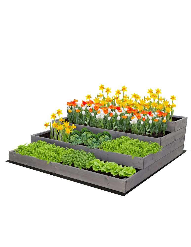 Dom i ogród - Skrzynia na warzywa warzywniak grządka IMPREGNOWANY 120x120 GRATISY EKO - product MODO24.PL 2