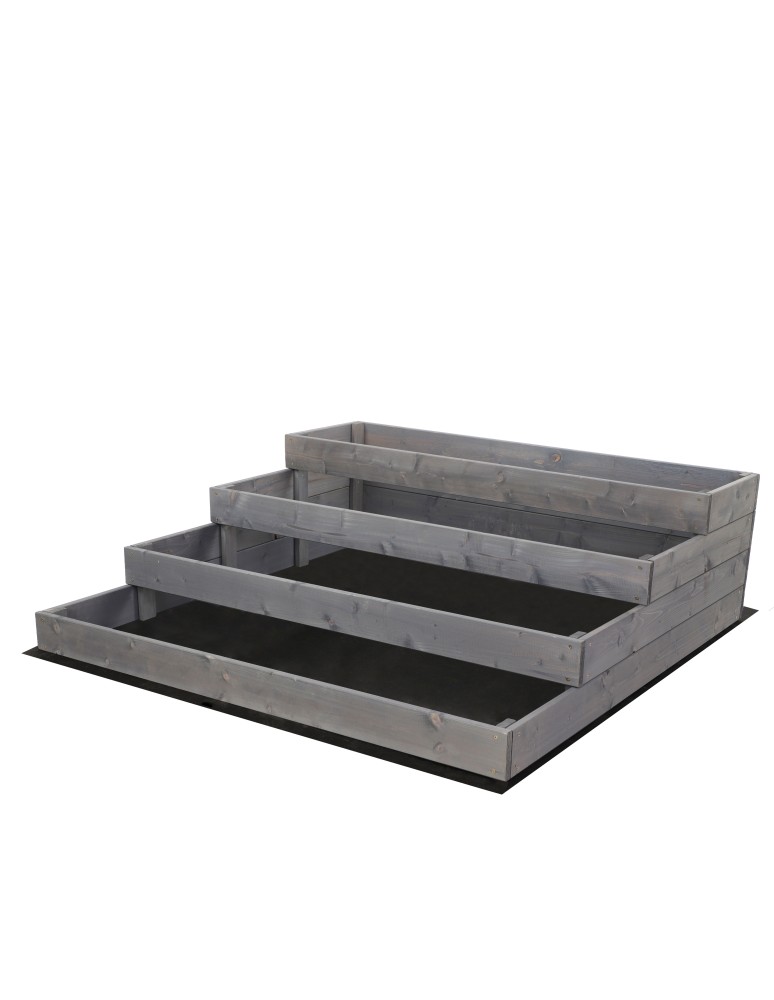 Dom i ogród - Skrzynia na warzywa warzywniak grządka IMPREGNOWANY 120x120 GRATISY EKO - product MODO24.PL 3