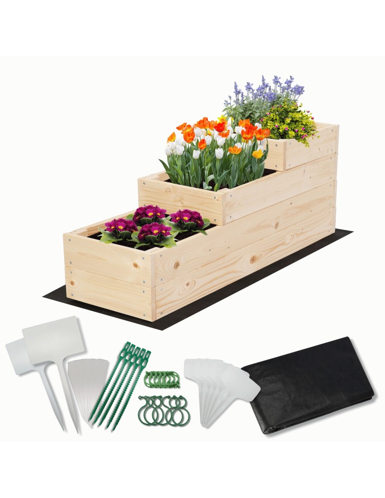 Ogród - Skrzynia na warzywa warzywniak grządka drewniany 30x90 GRATISY EKO - product MODO24.PL 1