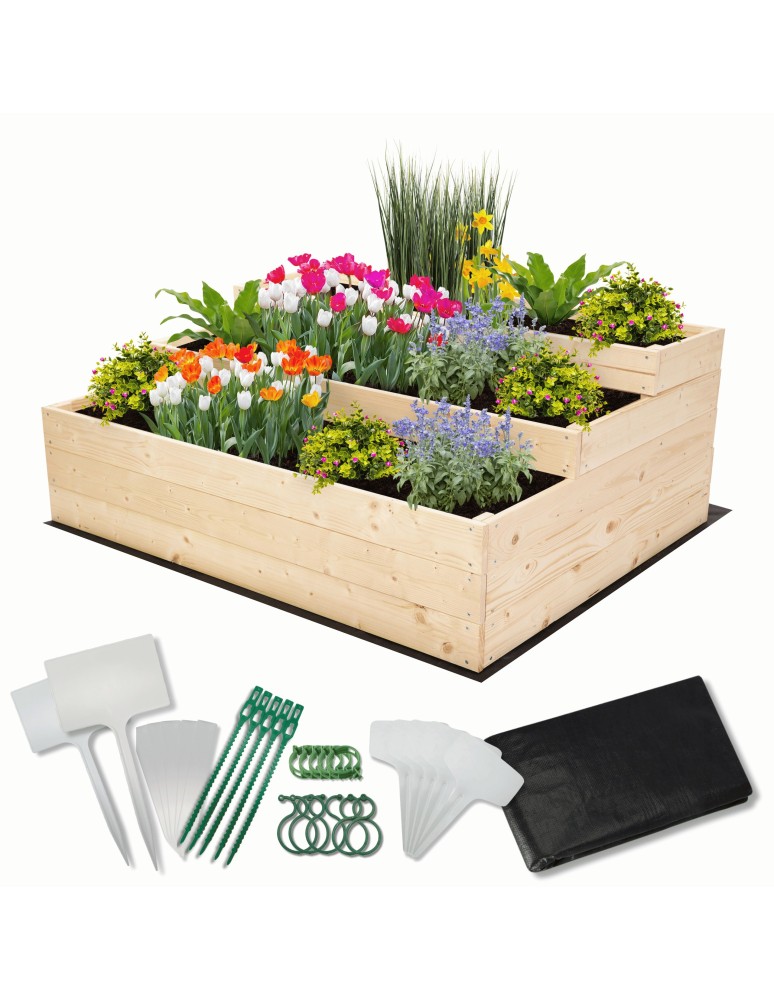 Ogród - Skrzynie na warzywa warzywniak donica IMPREGNOWANY 120x90 GRATISY EKO - product MODO24.PL 1