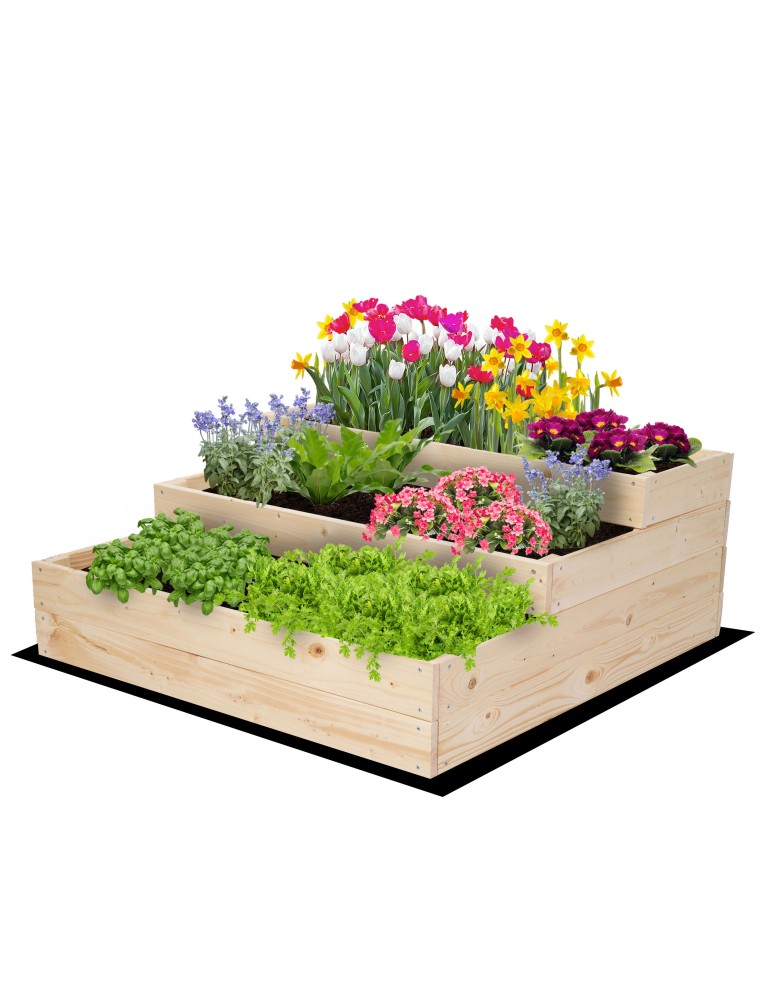 Dom i ogród - Skrzynia na warzywa warzywniak grządka IMPREGNOWANY 90x90 GRATISY EKO - product MODO24.PL 2