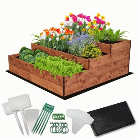 Skrzynia na warzywa warzywniak grządka IMPREGNOWANY 90x90 GRATISY EKO