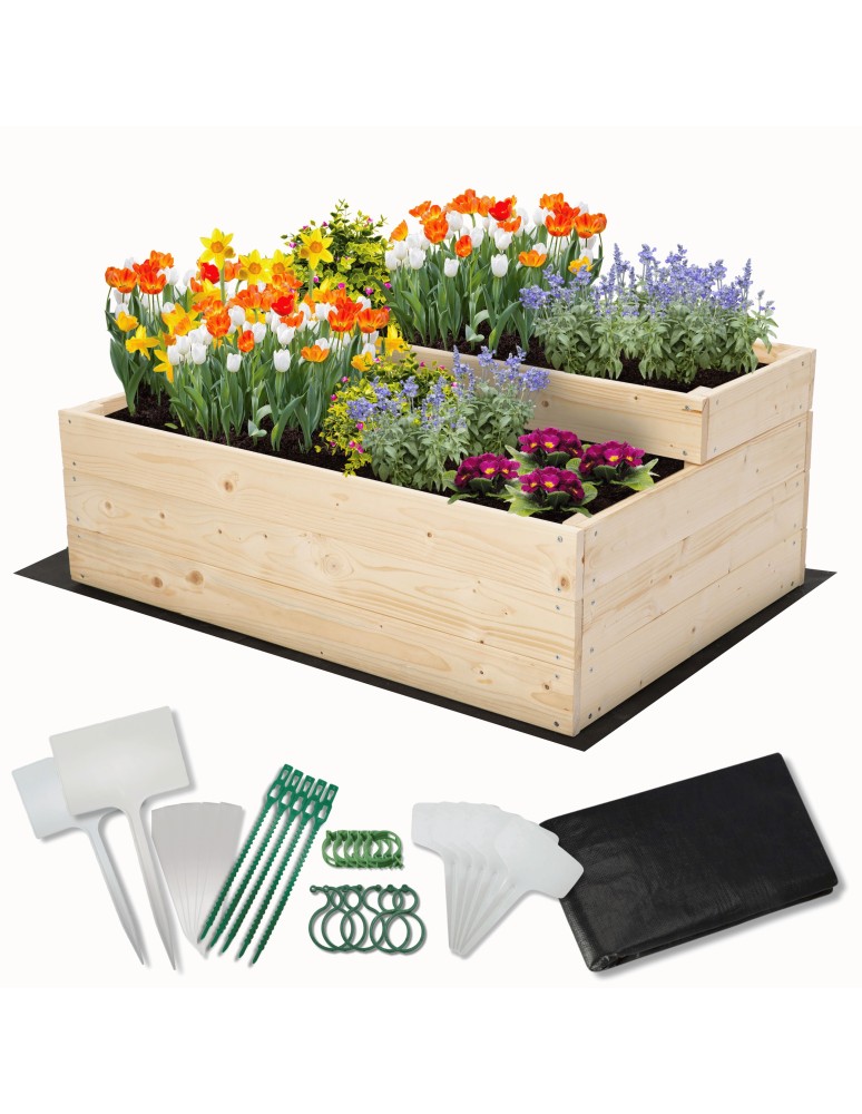 Ogród - Skrzynia na warzywa warzywniak grządka drewniany 90x60 GRATISY EKO - product MODO24.PL 1