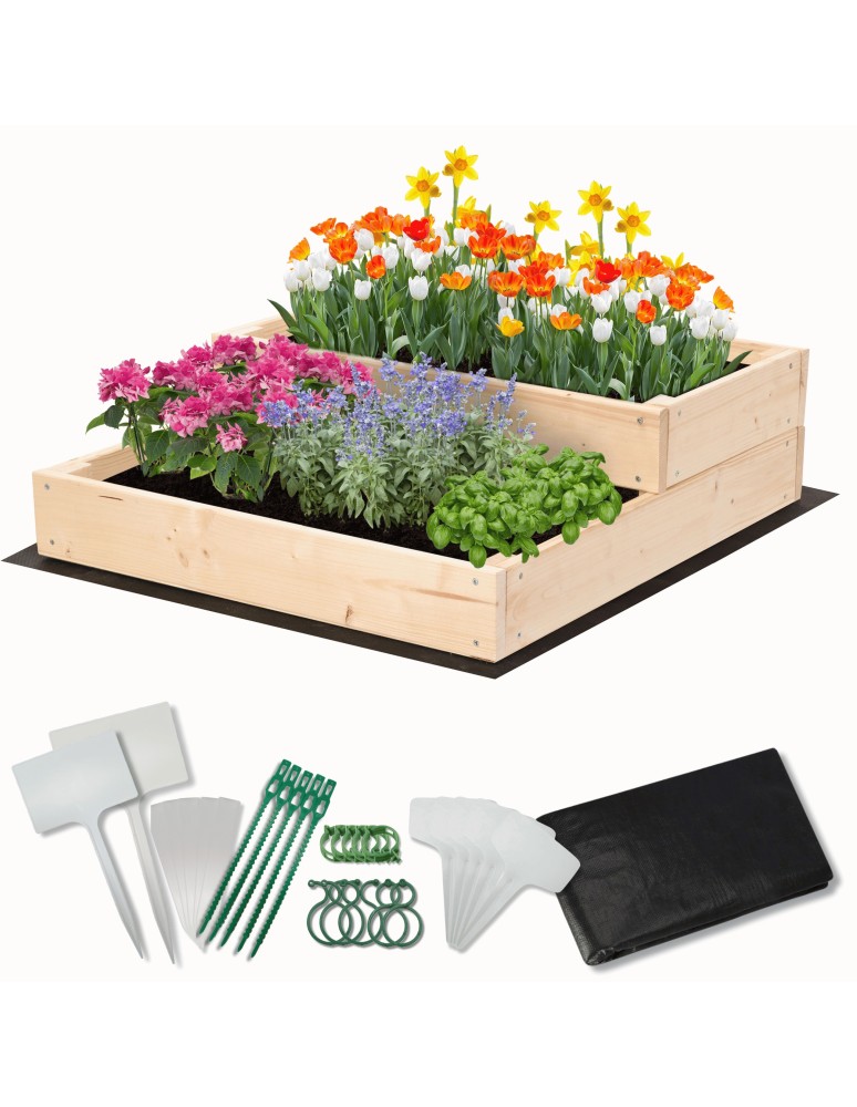 Ogród - Skrzynia na warzywa skrzynie na warzywniak drewniany 60x60 GRATISY EKO - product MODO24.PL 1