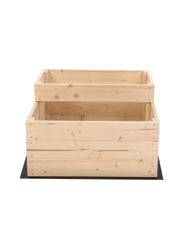 Dom i ogród - Skrzynia na warzywa warzywniak grządka IMPREGNOWANY 60x60 GRATISY EKO - product 4