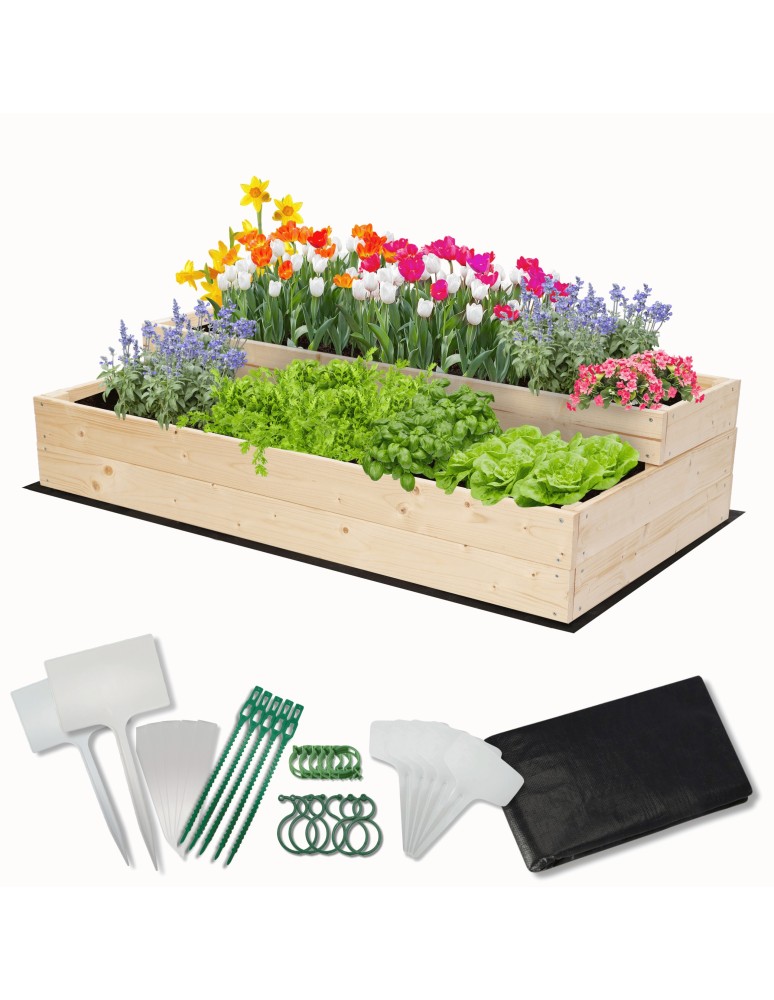 Ogród - Skrzynia na warzywa warzywniak inspekt IMPREGNOWANY 120x60 GRATISY ECO - product MODO24.PL 1