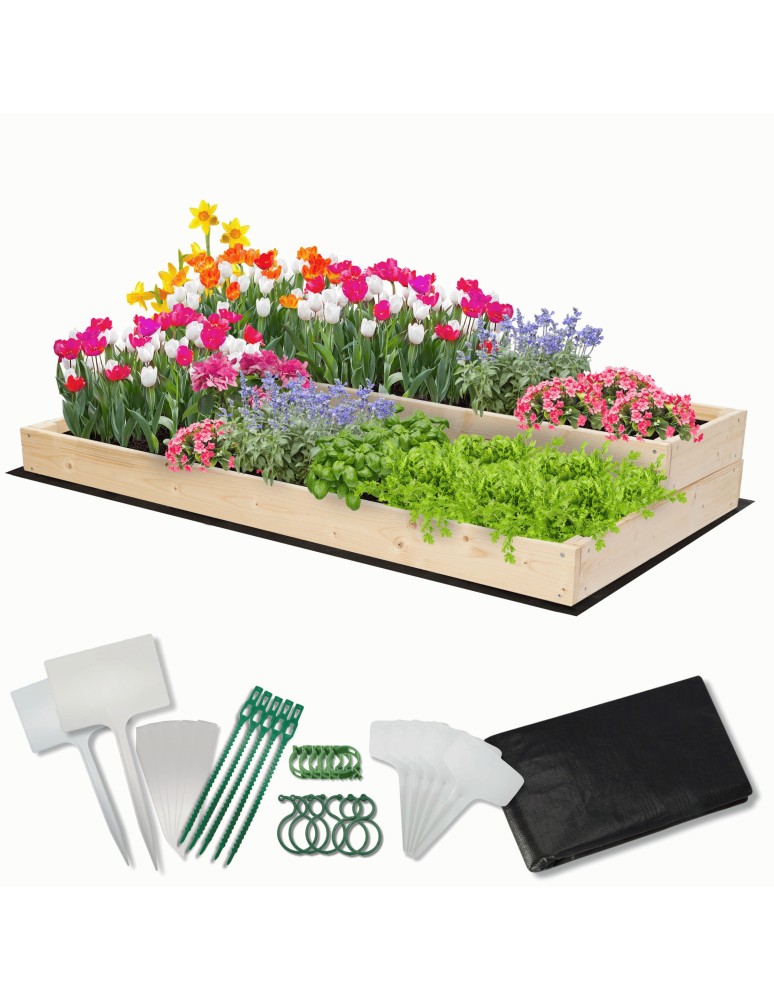 Ogród - Skrzynia na warzywa skrzynie na warzywniak IMPREGNOWANY 120x60 GRATISY EKO - product MODO24.PL 1