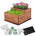 Skrzynia na warzywa warzywniak grządka IMPREGNOWANY 60x60 GRATISY EKO