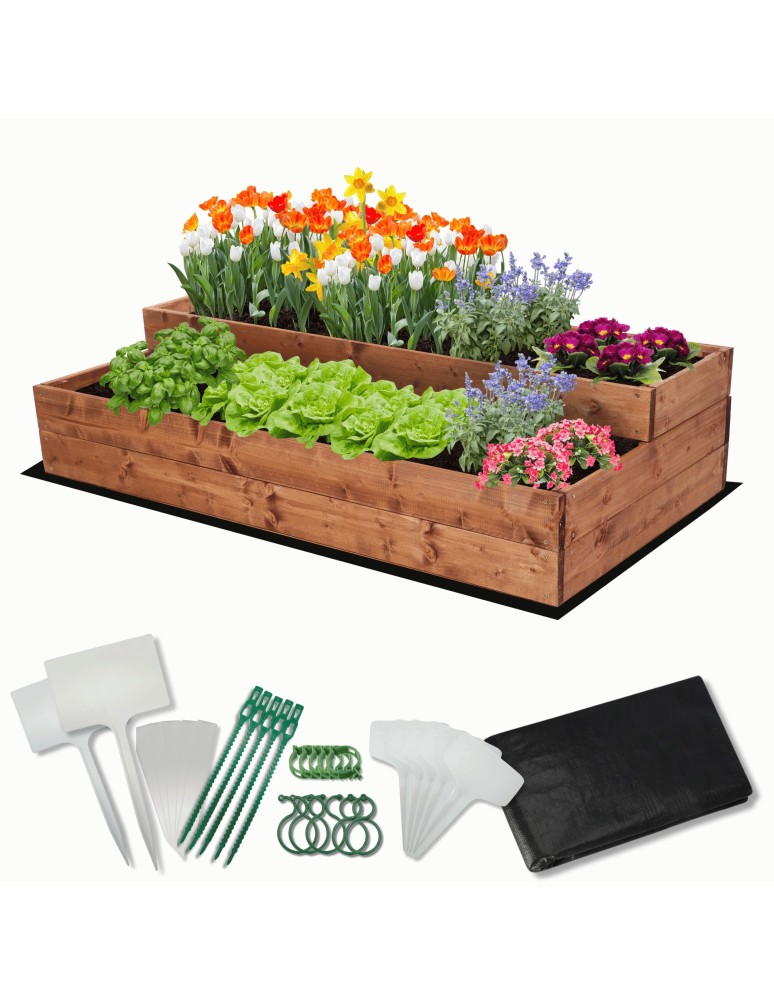 Dom i ogród - Skrzynia na warzywa warzywniak inspekt IMPREGNOWANY 120x60 GRATISY ECO - produkt MODO24.PL 1