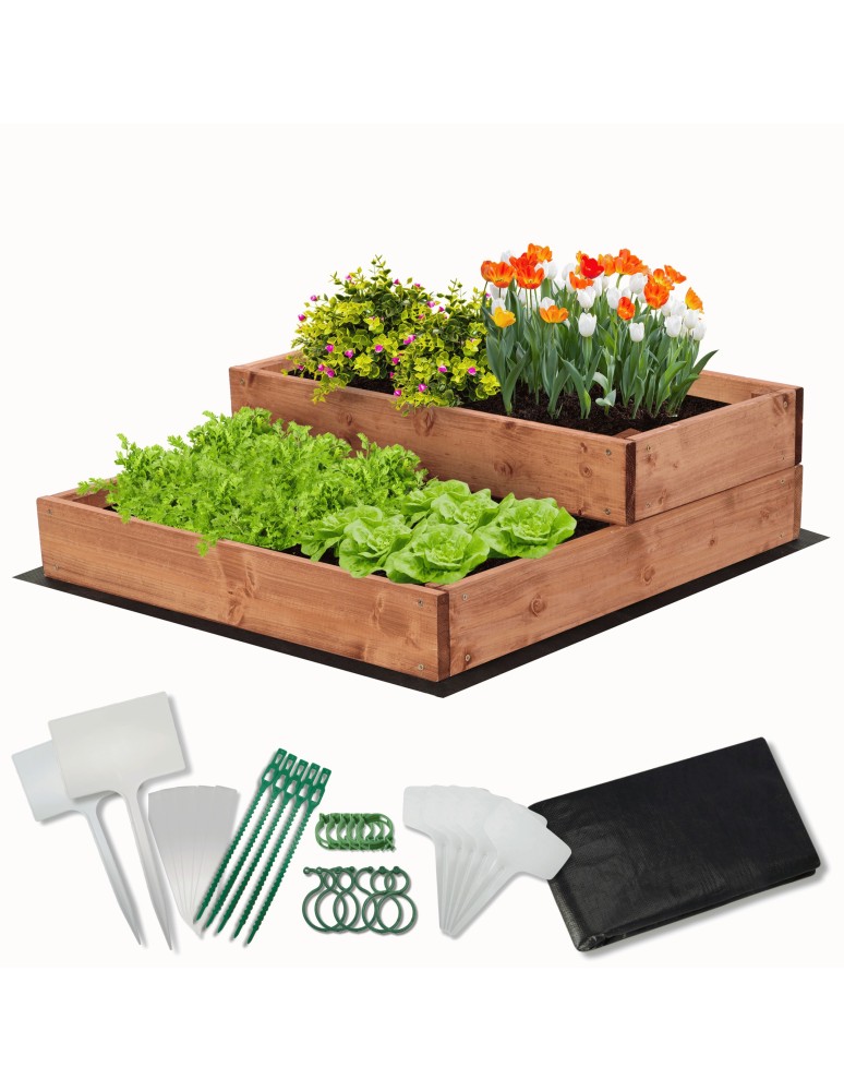 Ogród - Skrzynia na warzywa skrzynie na warzywniak IMPREGNOWANY 60x60 GRATISY EKO - product MODO24.PL 1