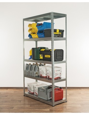 Elara - Regał metalowy ELARA 180x100x40 5p Ocynk - product 9