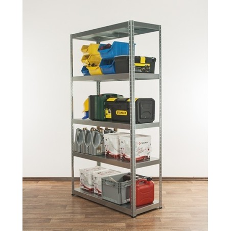 Regał metalowy ELARA 180x100x40 5p Ocynk