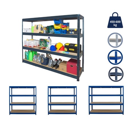 Regał magazynowy regał metalowy do dużych obciążeń 500kg 177x200x60 KOLOS