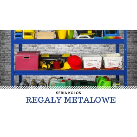 Regał magazynowy regał metalowy do dużych obciążeń 500kg 177x200x60 KOLOS