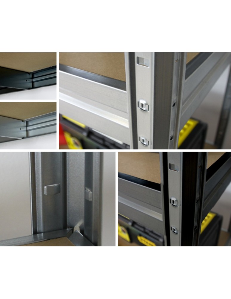 Regały metalowe - Regał magazynowy regał metalowy do dużych obciążeń 500kg 177x200x60 KOLOS - product MODO24.PL 6