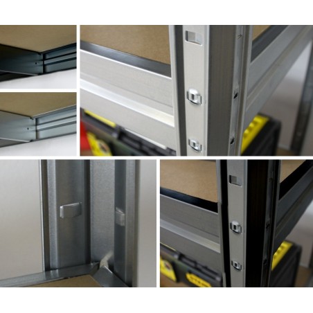 Regał magazynowy regał metalowy do dużych obciążeń 500kg 177x200x60 KOLOS