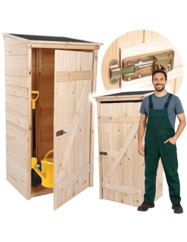 Domek narzędziowy DREWNIANY ogrodowy schowek szopa na narzędzia 149cm MOCNY