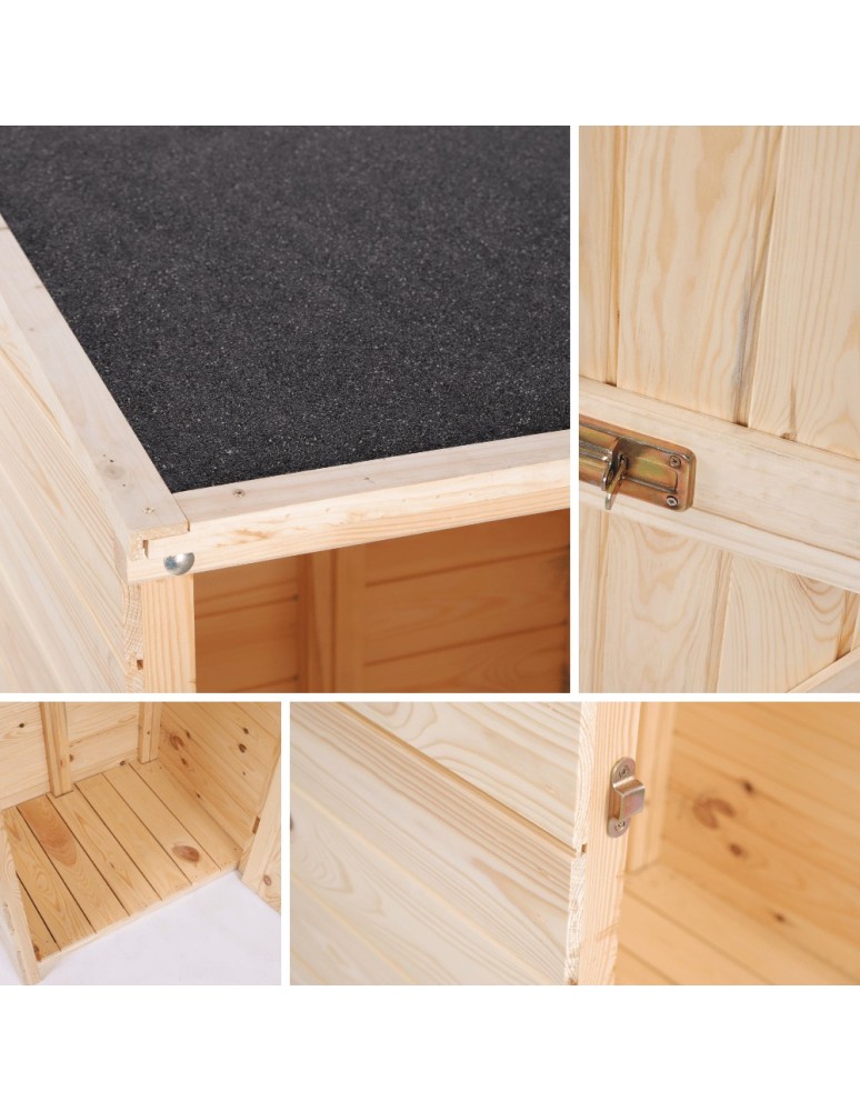 Dom i ogród - Domek narzędziowy DREWNIANY ogrodowy schowek szopa na narzędzia 149cm MOCNY - product MODO24.PL 7