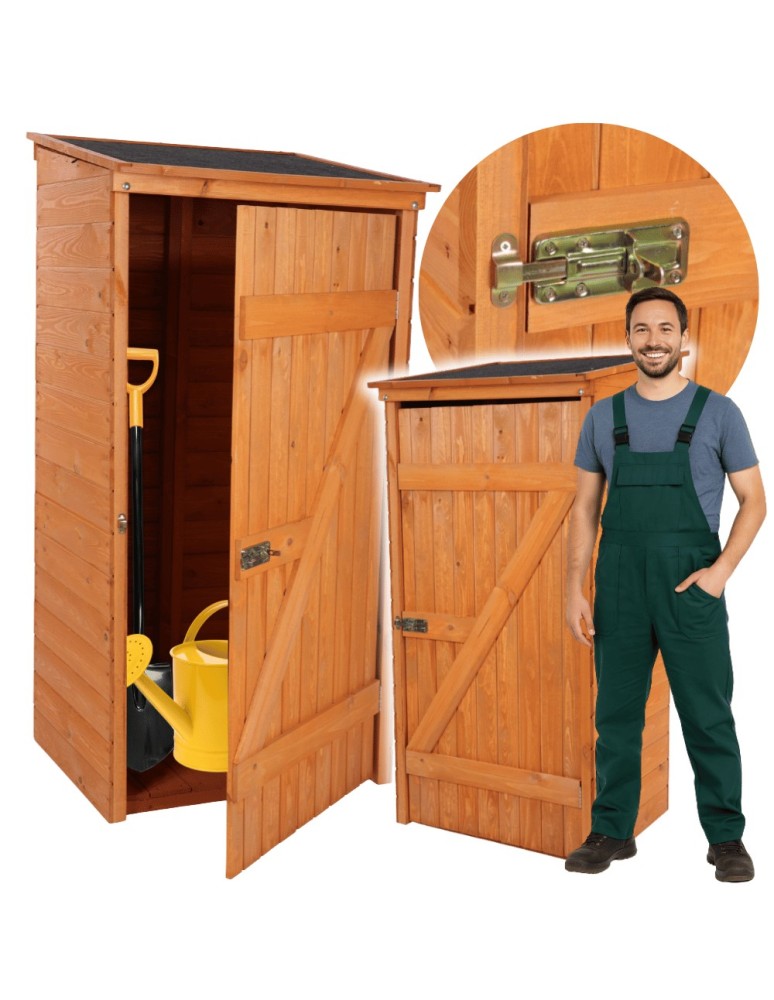 Dom i ogród - Domek narzędziowy DREWNIANY ogrodowy schowek szopa 149cm IMPREGNAT SOLIDNY - produkt MODO24.PL 1