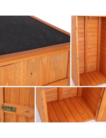 Dom i ogród - Domek narzędziowy DREWNIANY ogrodowy schowek szopa 149cm IMPREGNAT SOLIDNY - product 7