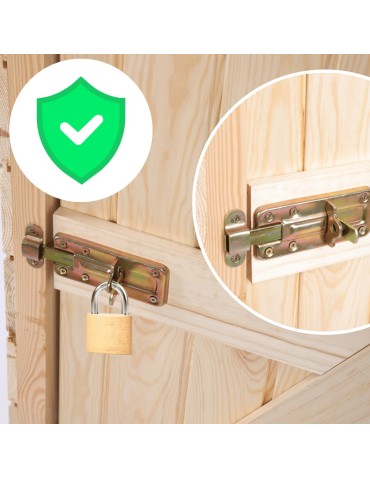 Dom i ogród - Domek narzędziowy DREWNIANY ogrodowy schowek szopa 149cm IMPREGNAT SOLIDNY - product 9