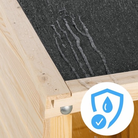 Domek narzędziowy DREWNIANY ogrodowy schowek szopa 149cm IMPREGNAT SOLIDNY