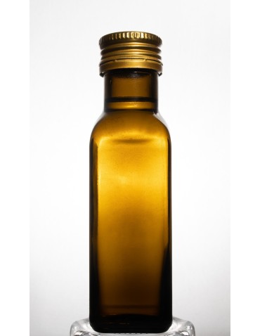 Oliwkowa butelka Marasca 100 ml · fi 31,5 mm · złota zakrętka · Zestaw 6 sztuk - produkt 2