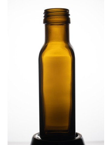 Szklane butelki na alkohol - galoniki - Oliwkowa butelka Marasca 100 ml · fi 31,5 mm · złota zakrętka · Zestaw 6 sztuk - product 3