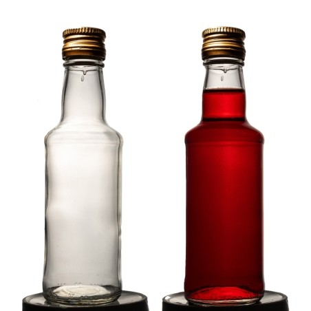 butelka 200 ml fi 28mm monopolowa ze złotą nakrętk