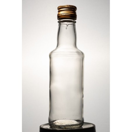 butelka 200 ml fi 28mm monopolowa ze złotą nakrętk