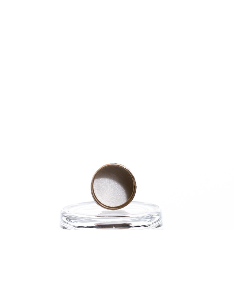 Szklane butelki na alkohol - galoniki - Przezroczysta butelka 330 ml ze złotą zakrętką fi 28mm · 6 sztuk - product MODO24.PL 6