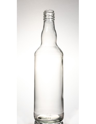 Szklane butelki na alkohol - galoniki - Transparentna butelka monopolowa 500 ml ze złotą zakrętką fi 28mm · 6 sztuk - product 4