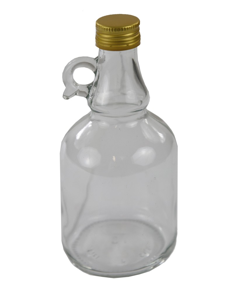 Szklane butelki na alkohol - galoniki - Gustowny galon 500 ml ze złotą nakrętką fi 31,5 mm · 6 sztuk - produkt MODO24.PL 1